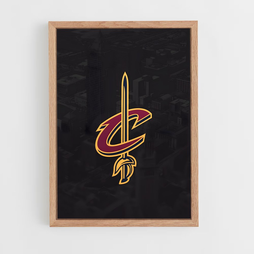 Poster Cavaliers en Action – affiche Basketball (vue 4)